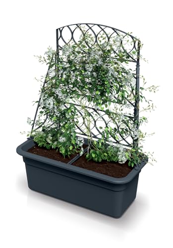 Tymar Pflanzkasten mit rankgitter, Blumenkasten, Blumenkübel,...