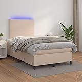 Ambiance unique garantie grâce à la bande LED intégrée de couleur Cappuccino. Elle crée un éclairage d’ambiance chaleureux et relaxant pour vos soirées, ajoutant une touche moderne à votre literie complète et à votre décoration intérieure.