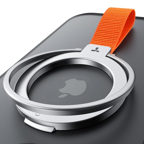 TORRAS 2025 Upgrade (Gen 6.0) Magnetic Phone Grip Holder Kickstand with Braided Strap Fit for MagSafe Ring Removable for iPhone 17 16 15 14 13 12 Pro/Max Samsung Google (Silver) Ostand Ring