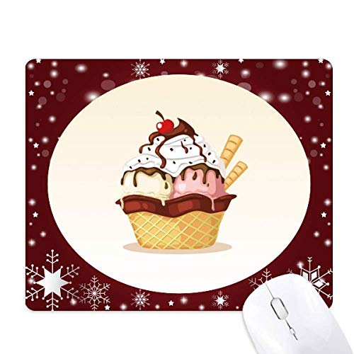Tapis de Souris d'Hiver Flocon de Neige - Cadeau Beauté et Décoration de Bureau