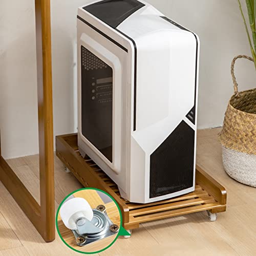 Soporte de CPU con ruedas para computadora, soporte móvil para PC, soporte para torre de computadora con ruedas para oficina en casa miniatura 6