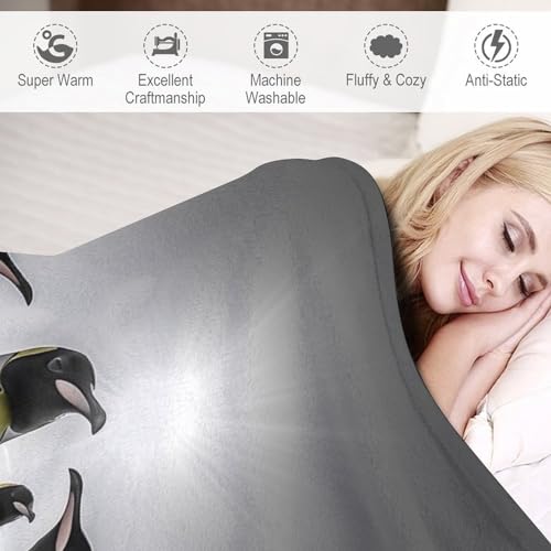Manta de pingüino transpirable de microfibra ligera para cama matrimonial de 180x200 6