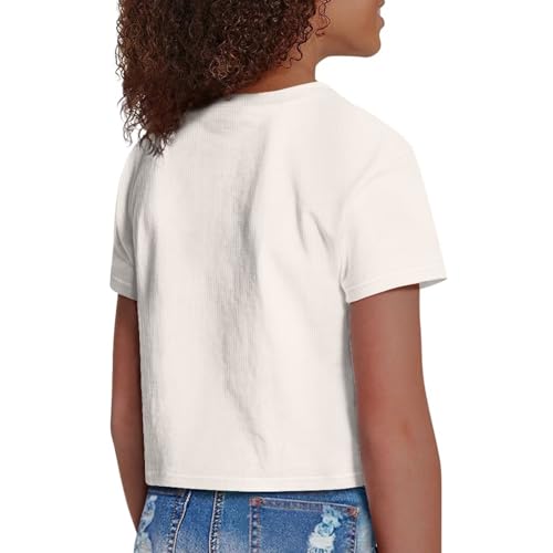 Image of Kids Crop Top Short Sleeve T-Shirts for Girls Size 5-14