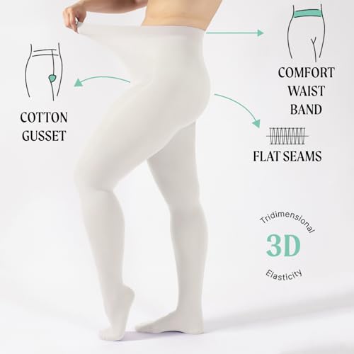 Image of CALZITALY Opaque Colour Tights - 80 DEN Thick Tights, Microfiber Pantyhose, S - 4XL Available in Plus size - Italian Hosiery