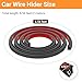 6.56 Ft Car Cable Wire Hider, Universal Windshield Adhesive Wire Hider, Fit for Car Wires Hide Roof Rack Light Bar, Easy to Install car Cable Organizer Kit