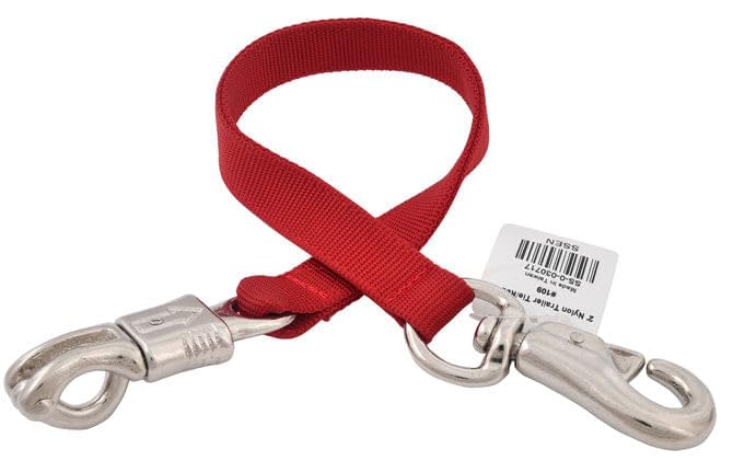 Jeffers 2' Nylon Trailer Tie Color: Red
