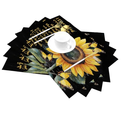 Set de table antidérapant PVC lavable cuisine, napperon imperméable intérieur extérieur