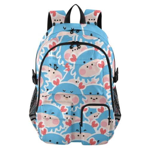 Mochila de trabajo para adultos de 17.5 pulgadas que organiza tu portátil con diseño azul