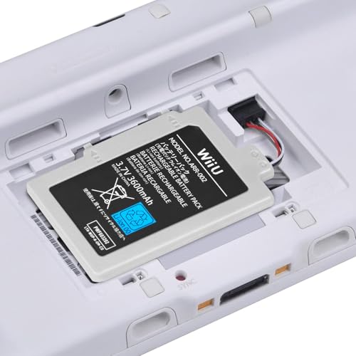 Image of Battery for Wii U Gamepad, 3600mah High Capacity Replacement Rechargeable Battery Pack for Nintendo Wii U Gamepad WUP-010 / WUP-012 with Tool