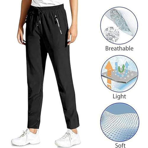 Comfy Fit Pants for Women,StretchActive - Women's Ultra Stretch Ice Silk Comfort Casual Pants Over 50, Loose Fit2