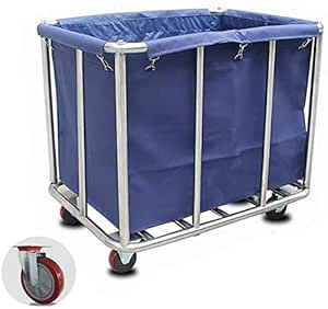 Amazon.co.jp: Laundry Basket with Wheels Mobile Laundry Basket Sorter ...