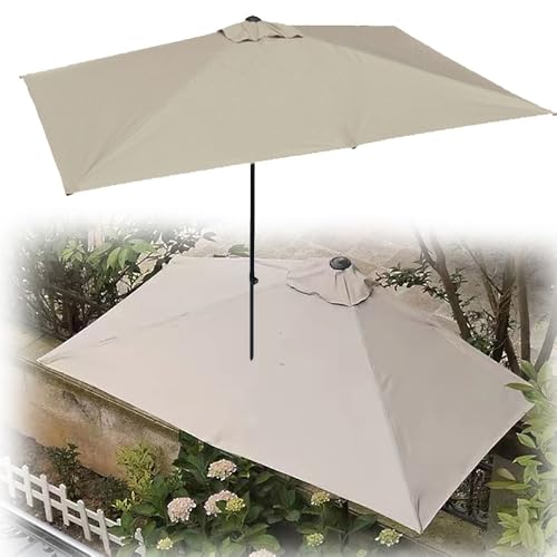 ZYXQQJ Balkonschirm Rechteckig Halbschirm Wasserdicht Balkonschirm Höhenverstellbar Wandschirm Marktschirm 200X100cm, 250X130cm(200x100cm)