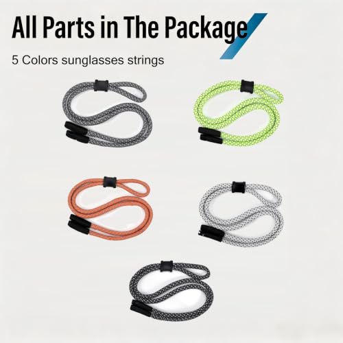 Image of 3tyto Glasses Strap, Sunglasses Strap for Men Women, 5 Pcs Eyeglasses Strap