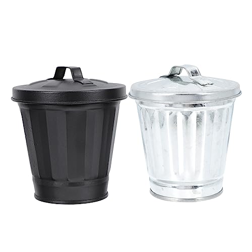 MAGICLULU Mini Canecas de Basura de Escritorio con Tapa miniatura 1