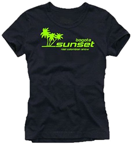 Coole-Fun-T-Shirts XX_de_208_GR_M - Prenda, Color Negro/Verde, Talla 38