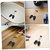 LALADEFIEE 8pcs Men’s Adjustable Plastic Shoe Stretchers with Spring Coil Shoe Tree Boot Holders for Wide Feet Length-extendable Widener Organizers in Black #2