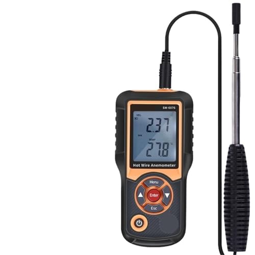 SW6076 Thermal Anemometer High-Precision Handheld Industrial Hot-Wire Temperature and Airflow Measuring Instrument