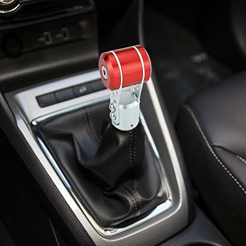 Temzzer Shift Knob T-Shaped Car Gear Shifter Knob Aluminum Shift Stick Lever Knob For Most Manual Automatic Vehicles (Red) #TOP2