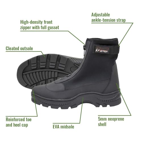 FROGG TOGGS Bota masculina Aransas II Neoprene Surf & Sand Wading, Preto, 12