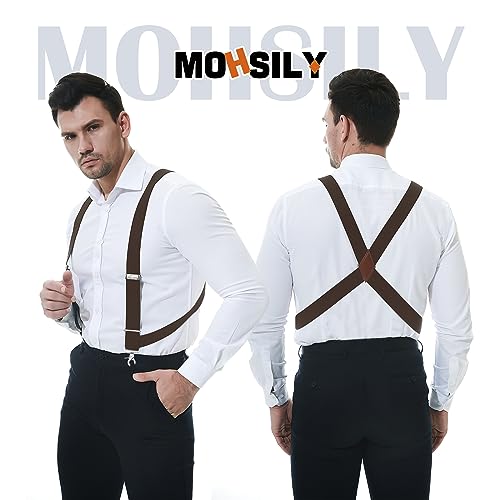 Image of Suspenders for Men Suspenders for Jeans Heavy Duty Big and Tall