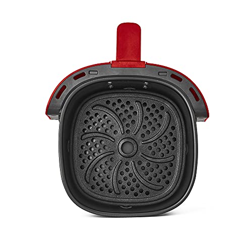 Bella 2.9 Qt Manual Air Fryer Oven And 5-In-1 Multicooker With Removable Nonstick And Dishwasher Safe Crisping Tray And Basket, 1400 Watt Heating System, Matte Red #TOP6