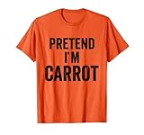 divertente facile fai da te costume di halloween fingere di essere una carota per gli uomini maglietta