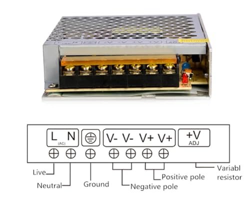 Transformateur d'éclairage 220V à 12V en aluminium durable - 5