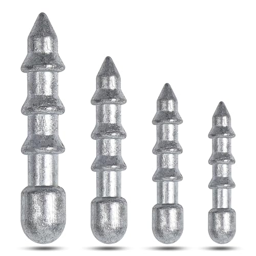 Nail Weights for Bass Fishing 45pcs Insert Pencil Sinkers Weights for Soft Plastic Worm Bait Lures, Wacky Rig and Neko Rig (1/32OZ-45PCS)