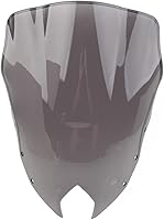 Vista 5 de GZYF Parabrisas de motocicleta Deflector de viento ABS plástico 1 unidad para Yamaha FZ-6R 2009 2010 2011 2012 2013 2014 2015, gris