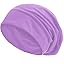 Kiiwah 2pcs Donne Slouchy Berretti, Slouch Beanie Leggero Traspirante Beanie Hat Berretto in Jersey Leggero Berretto Cotone Donna Teschio Lungo Estivi Invernali Cappelli(Nero