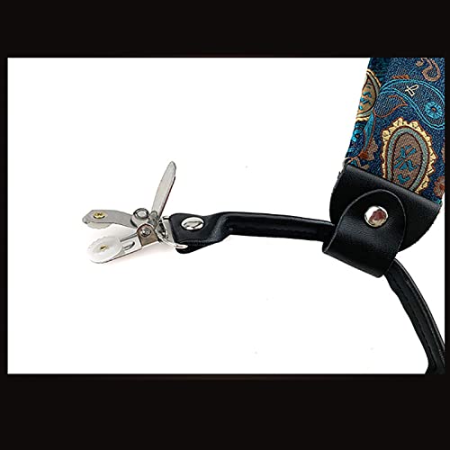 Mens Bretels 47 Inch Y-Back Verstelbare Elastische Smoking Bretels Broek Bretels Salopettes Mens 6 Metalen Clip Mens Zwarte Bretels Diverse patroon - Afbeelding 6