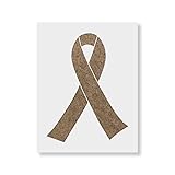 Breast Cancer Ribbon Stencil - Easy-to-Use for Consistent Symbol Representation, Stencil Ribbon Art