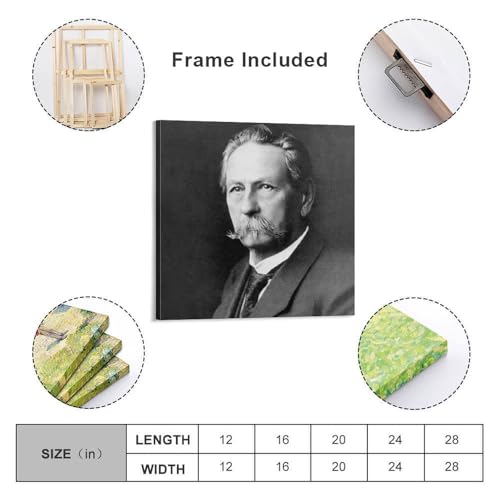Impression sur toile Carl Benz poster triptyque haute qualité - 2