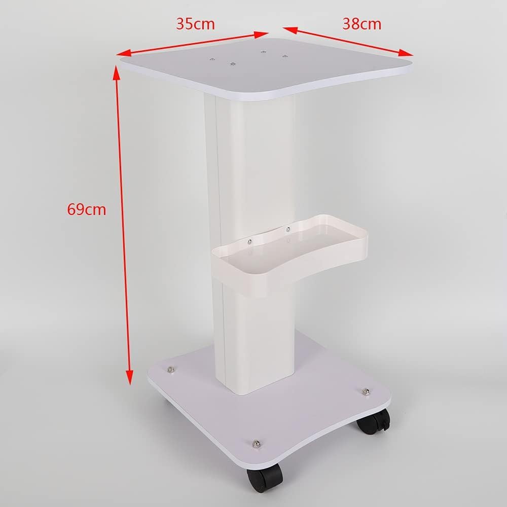 Chariot pour Salons de Coiffure et Massage - Table de Cosmétique à Roulettes - Maquillage et Esthétique