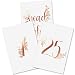 Sweetzer & Orange Rose Gold Table Numbers for Wedding 1 to 25 Elegant Table Number Cards for Weddings, Bar Mitzvah, Quinceanera Decorations, Restaurant and More! Premium Paper Table Numbers