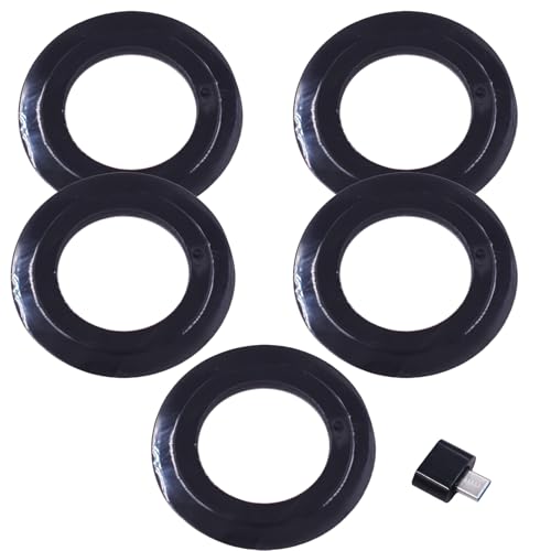 Generic 5 Pcs Kitchen Sink Drain Seal Rubber Washer for Basket Strainer Plug, Black