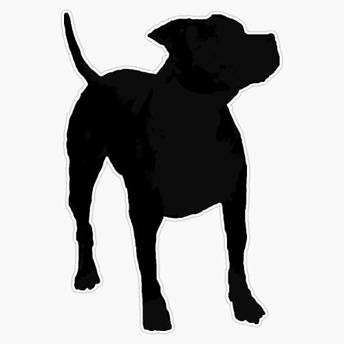 Pit Bull Shadow - Adhesivo de vinilo impermeable para portátil de 5 pulgadas