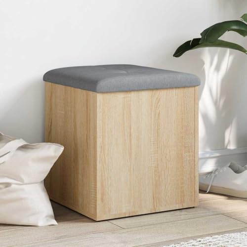 Meuble de rangement en bois chêne Sonoma 42 cm avec coffre rabattable