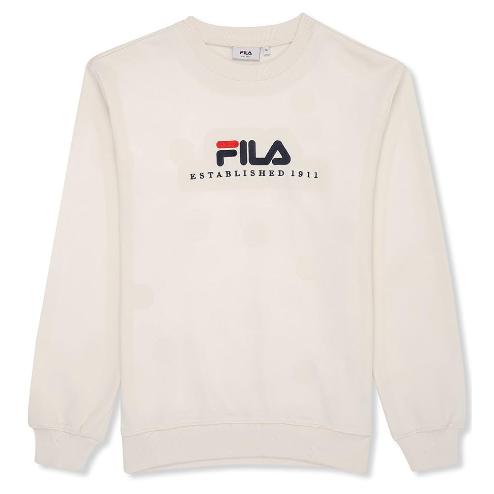 Fila Unisex Blanc Sweatshirt Valsera Regular Logo