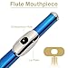 Ktaxon C Closed Hole Flute 16 Keys Flutes Kit for Students, Professionals & Beginner, Orchestra Musical Nickel Flute with Hard Case, Cleaning Rod, Cloth, Gloves (Blue)