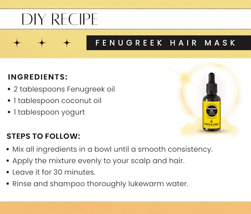 Image of Earth N Pure Fenugreek Seed Oil (Methi Oil) Cold Pressed, Natural and Therapeutic Grade 100 ml