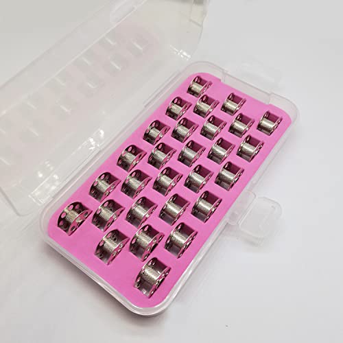 Yicbor Metal Bobbins For Bernina 130,140,440,809,830,930,1030,1031,1120,1130,1530 Sewing Machine (28Pcs/Box) #TOP10