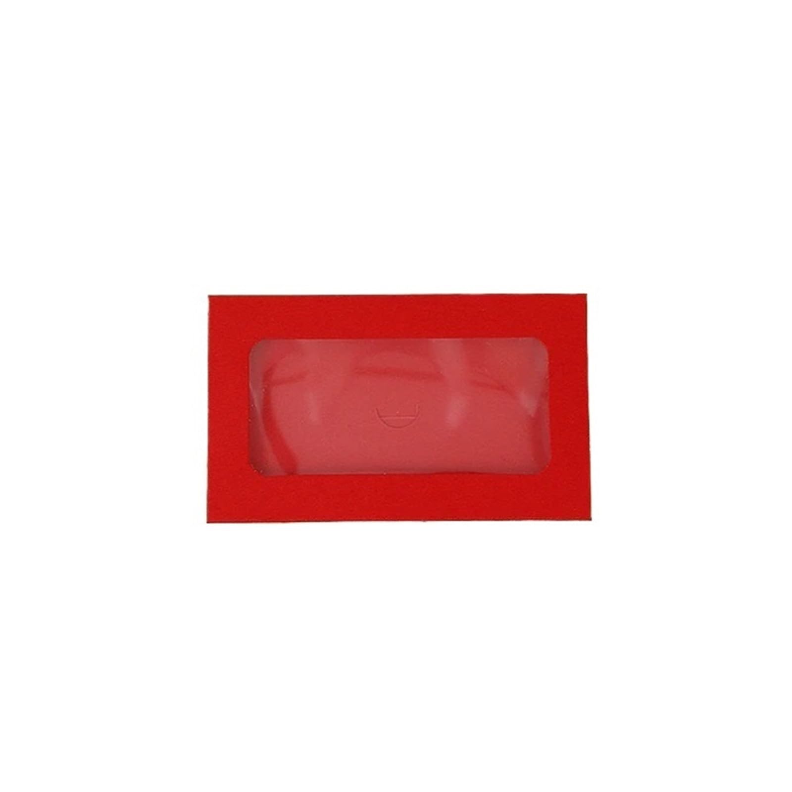 Enveloppe, Enveloppes de fenêtre en papier Kraft, 100 pièces multicolores 10x6cm for le stockage cartes postales(Red)
