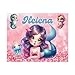 Hiding Place Boutique, Handmade Personalized Mermaid Princess Child Name Puzzle, Pink Purple Glitter Ocean Dolphin Summer Sea Jigsaw Game, Custom Kid Birthday Beach Girl Explore Unicorn Castle