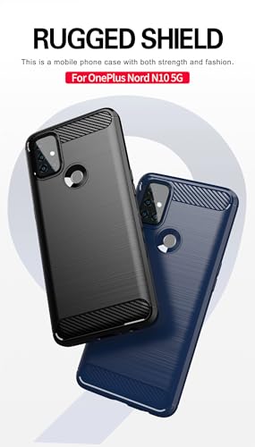 Image of Hybrid Carbon Fiber Back Case for Oneplus Nord N10 5G (Black)