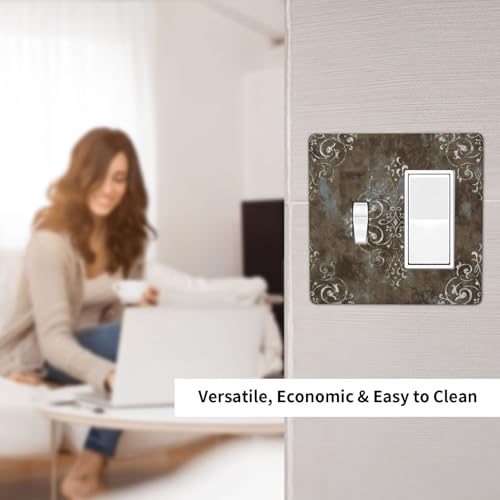 Plaque murale pour interrupteur électrique masquant les défauts muraux