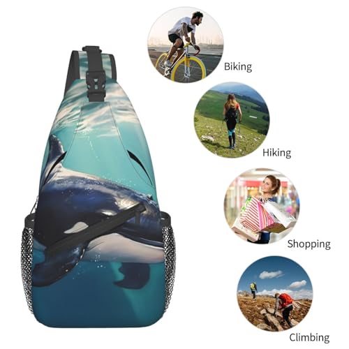 Bolso Sling para hombre y mujer tipo mochila de pecho miniatura 5
