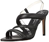 Jessica Simpson Women's Krissta Slingback High Heel Sandal Heeled, Black, 7