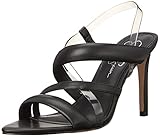 Jessica Simpson Women's Krissta Slingback High Heel Sandal Heeled, Black, 5