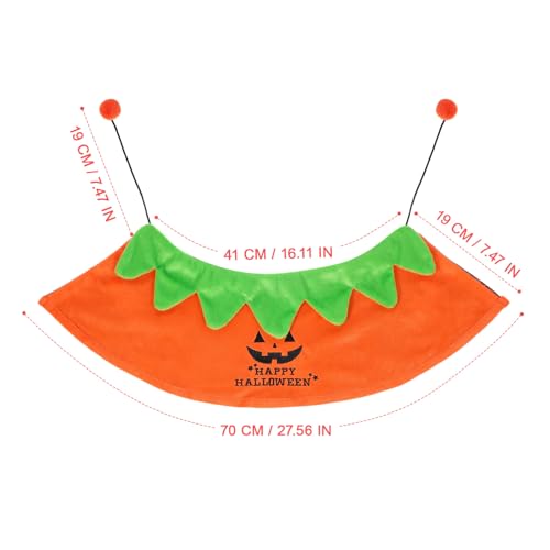 Capa para perro Halloween tamaño M Naranja miniatura 2